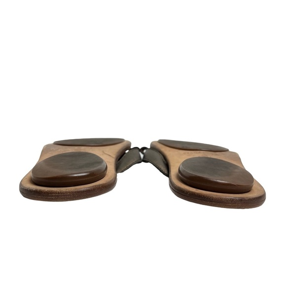 GENTLE SOLES by KENNETH COLE Bronze Thongs Genuine Leather Flip Flops Sandals 6 - Picture 15 of 16